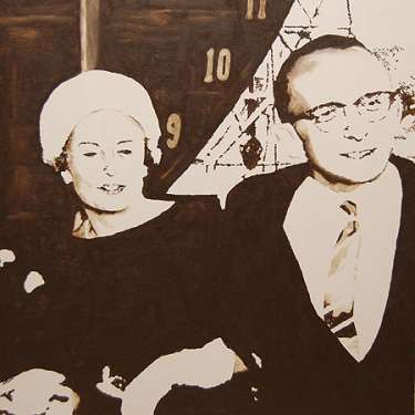 Dan-Axel (de goda åren), 2009, oil on canvas, 50 x 50 cm