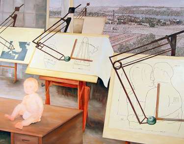 Laddning, 2008, oil on canvas, 150 x 190 cm