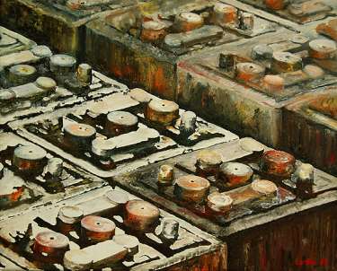 Från start (andra landskap), 2008, oil on canvas, 30 x 40 cm